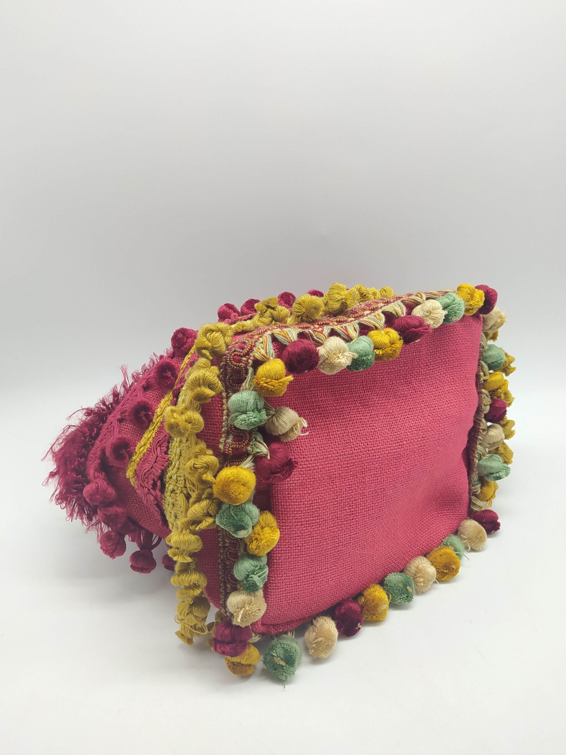 Handmade bag with tassels
